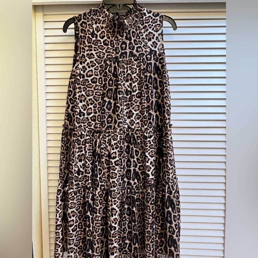 Siren lily Animal Print Dress Sz M EUC
